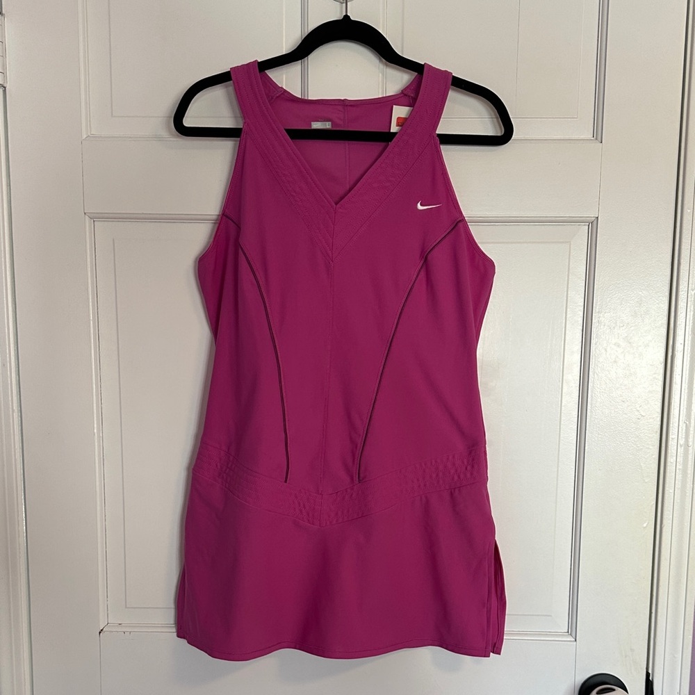 Nike Fuchsia Pink Purple Sports Tank Dress NWT Size Large